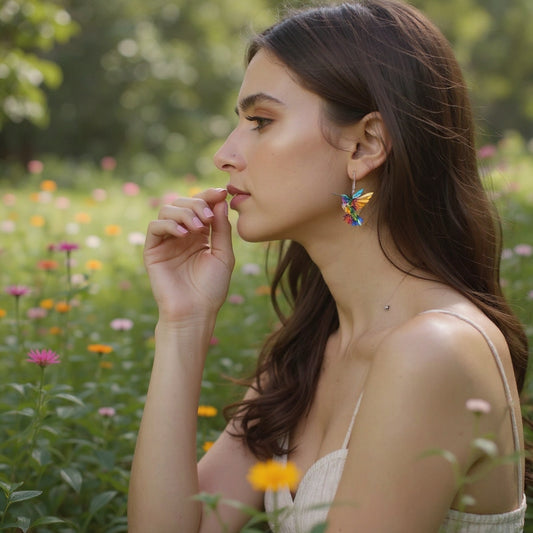 Aviana™ – Kolibrio auskarai su nemokamu vėriniu