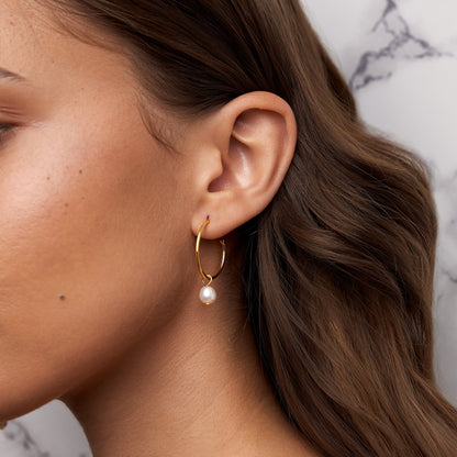 Natūralūs barokiniai perlų auskarai