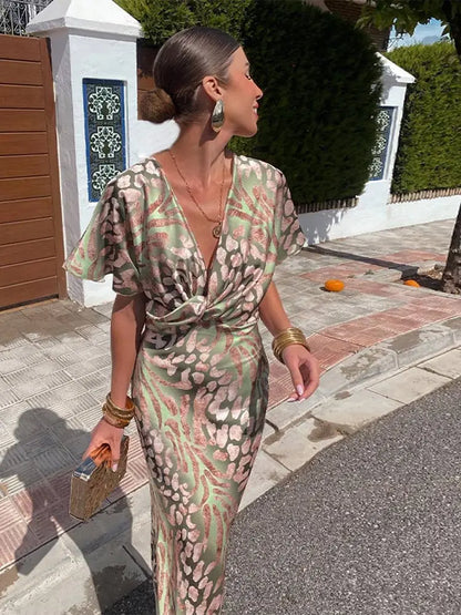 Saoirse™ | Twist Front Maxi Dress