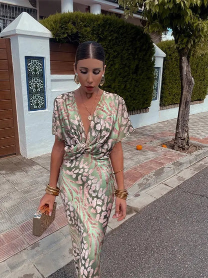 Saoirse™ | Twist Front Maxi Dress