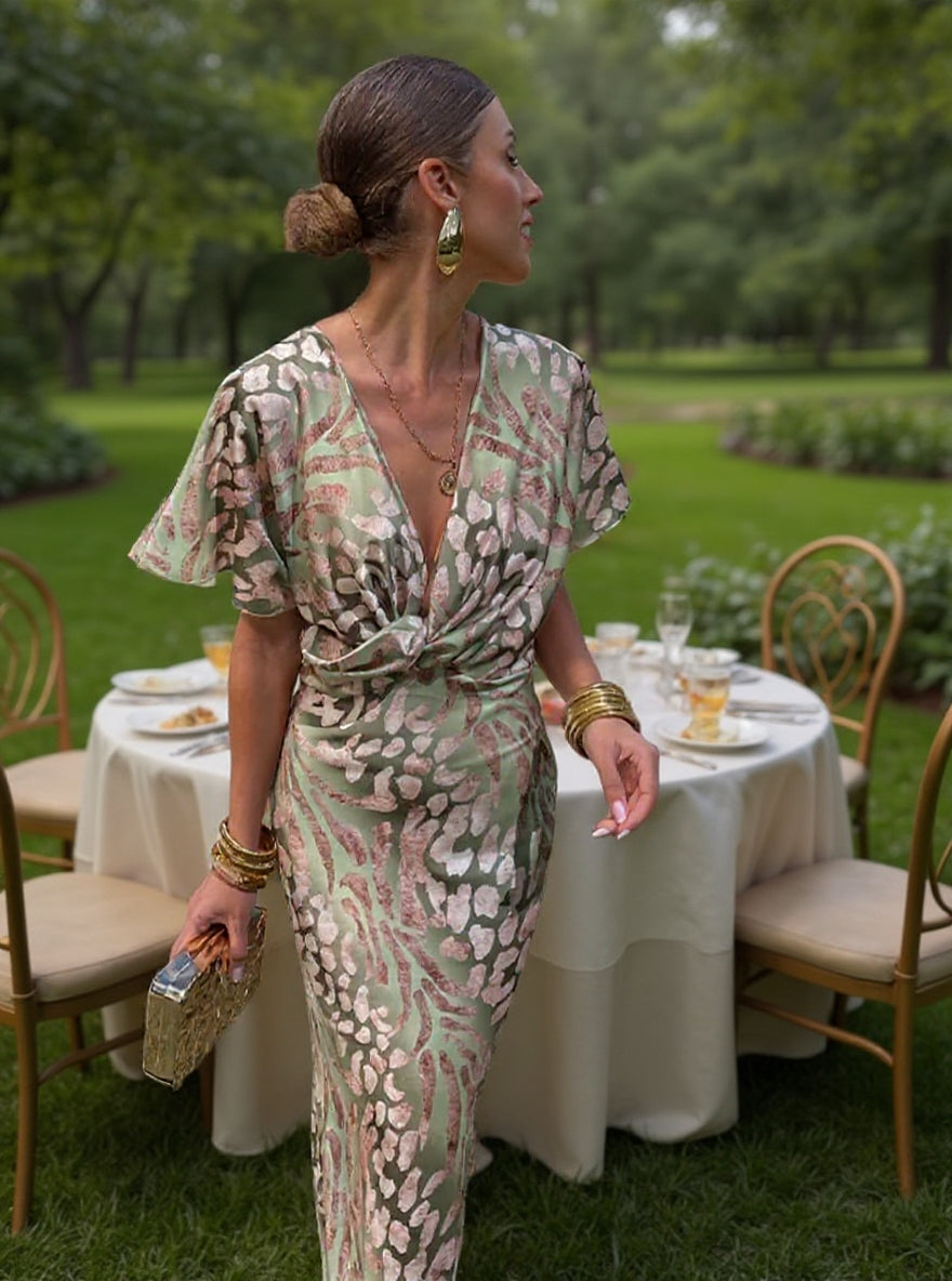 Saoirse™ | Twist Front Maxi Dress